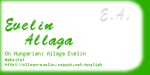 evelin allaga business card